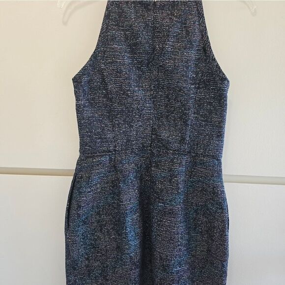Rachel Roy Halter Neck Mini Dress. Blk/Multicolored(Metallic Shimmer)NWOT Sz. 6 - Picture 4 of 7